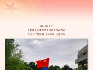 忠誠(chéng)向黨，行動(dòng)踐行——精大黨總支部組織開(kāi)展“義務(wù)